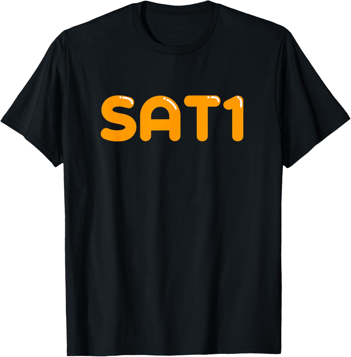 SAT1 Shiny Text T-Shirt by Swagazon Tees