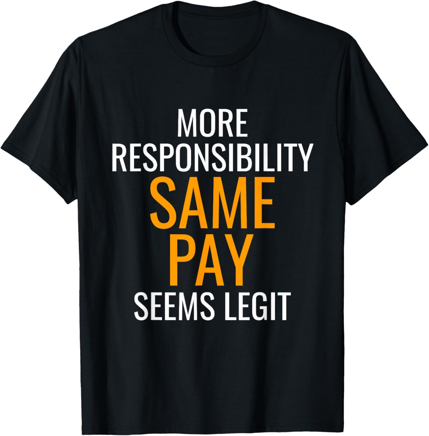 More Responsibility Same Pay Seems Legit T-Shirt