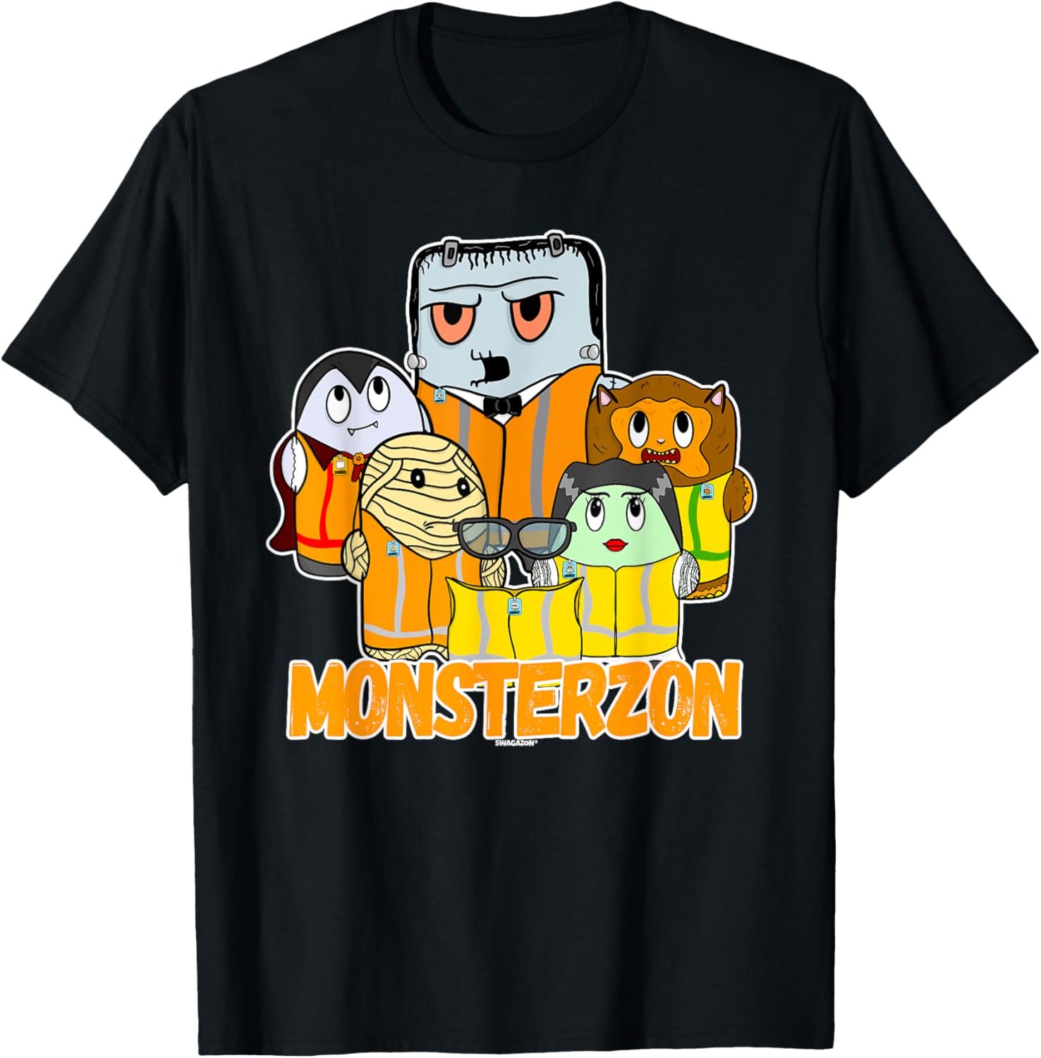 Swagazon Monsters Mummy Frankenstein Dracula Monsterzon