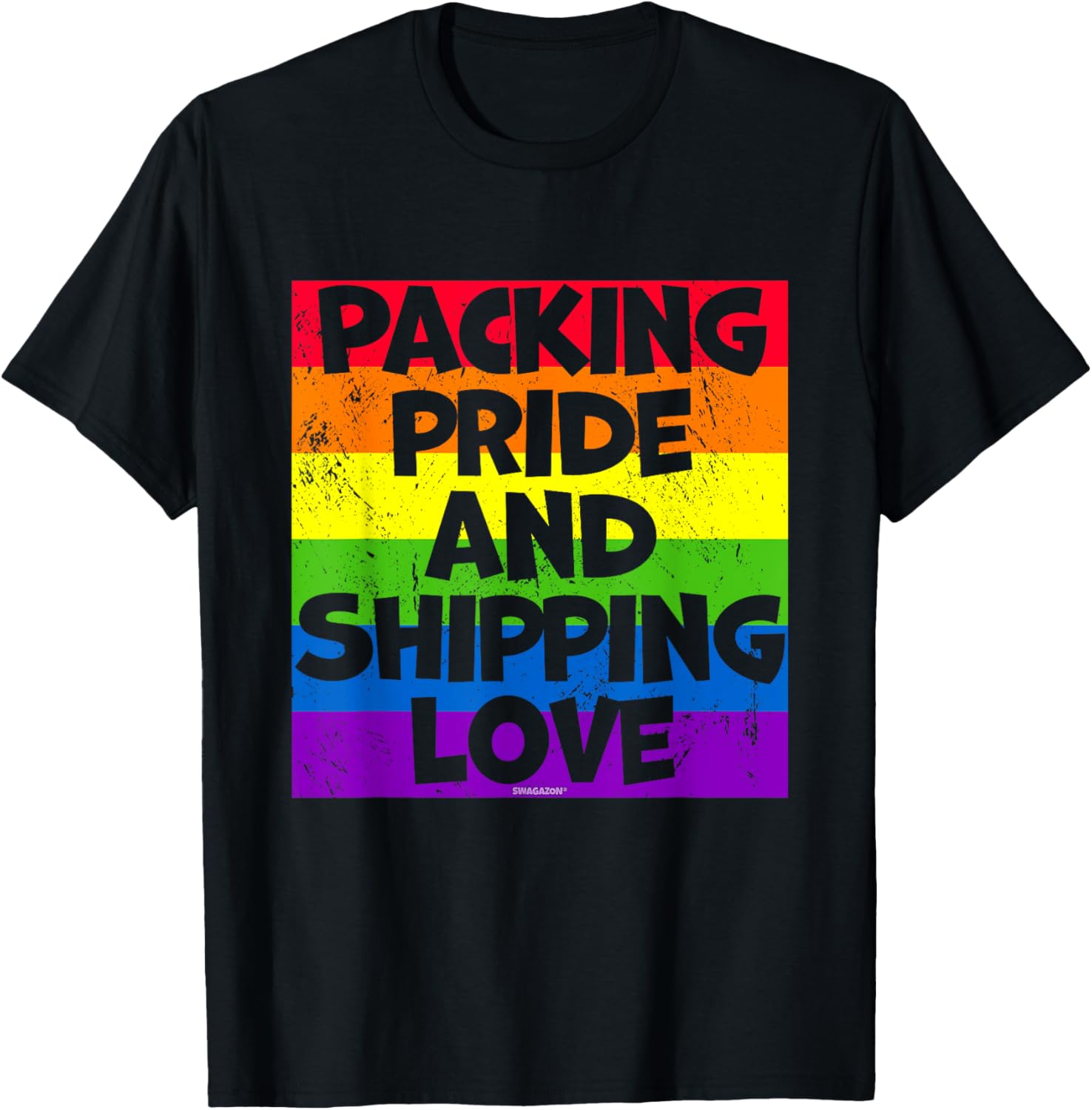 LGBTQIA+ Swagazon Associate Packing Pride Shipping Love