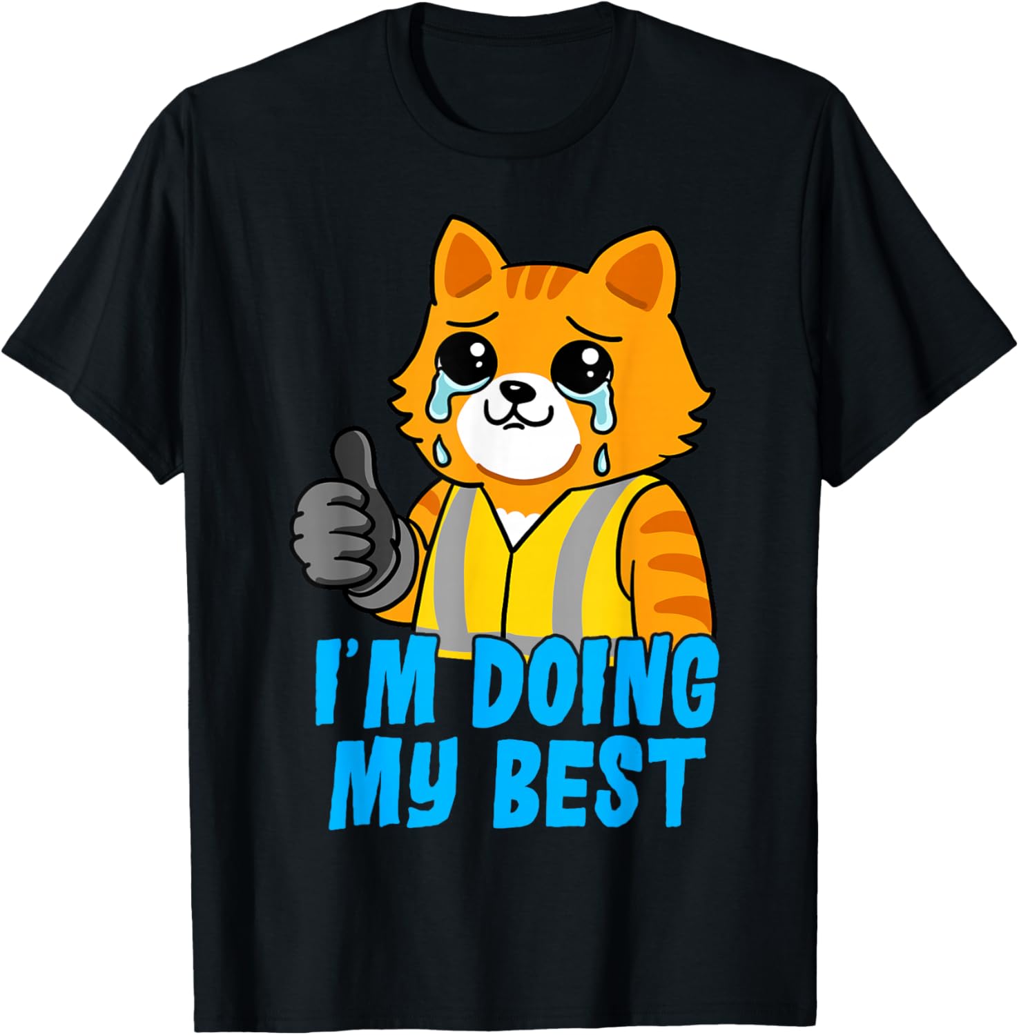 Cat Coworker Swagazon Associate I'm Doing My Best Crying Cat